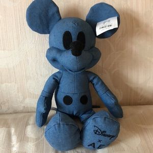 Mickey Mouse American eagle denim fabric